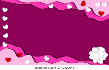 pink heart background for making Valentine's day card,wedding card. the meaning of love