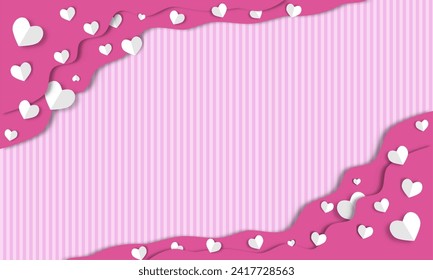 fondo de corazón rosa para hacer tarjeta de San Valentín, tarjeta de boda. el significado del amor o la niña