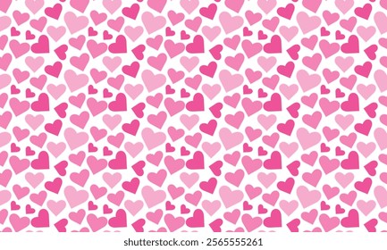 Pink heart background for valentine