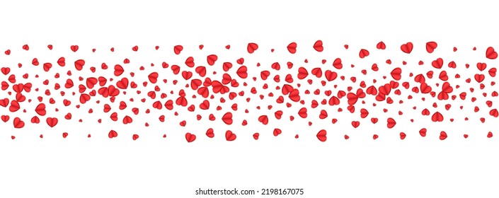 rosafarbener Herz-Hintergrund, weißer Vektorgrafik. Party Backdrop Confetti. Gefällt Hochzeitsrahmen. Violet Heart Design Textur. Tender Love Illustration.