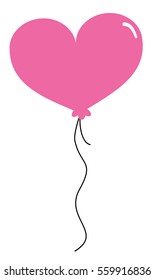 Pink Heart Balloon