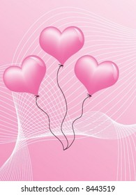 Pink Heart Balloons