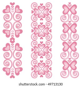Pink Heart Borders 2