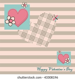 Pink Heart card