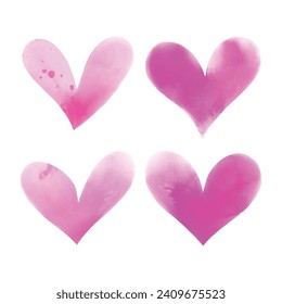 Edición del día de San Valentín vectorial de colección de corazón rosa
