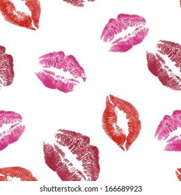 pink heart consisting of blots and stains and a declaration of love