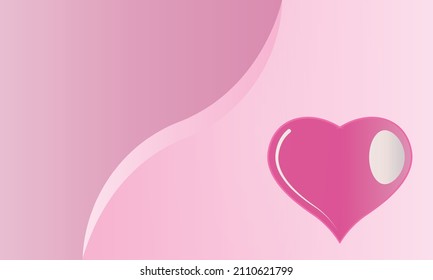 Pink heart in a degraded background with two spaces for text Pink heart in a degraded background with two spaces for text