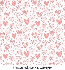 Seamless Childish Pattern Pink Hand Drawn Stock Vector (Royalty Free ...
