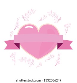 pink heart girl power