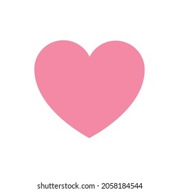 pink heart icon for love