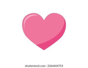 Pink heart icon vector illustration