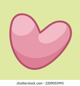 Pink Heart Love Symbol Drawing Stock Vector (Royalty Free) 2209055995 ...