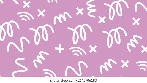Pink heart pattern background design with seamless love-themed decoration