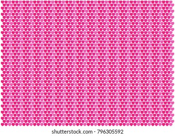 Pink Heart pattern background. - Illustration