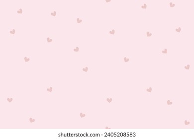 Pink heart pattern seamless doodle background for Valentine love mother  wedding day. Vector illustration