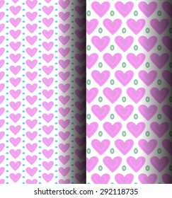 Pink heart pattern that can be used endlessly.
