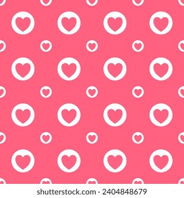 Pink Heart Pattern Used about love day of love Special day for couples Wrap gifts for your loved ones, tablecloths, clothing and the textile industry.