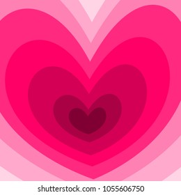 Pink Heart Pattern Vector Valentines Day Stock Vector (Royalty Free ...