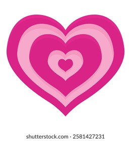 Pink heart representing love and romance, perfect for valentine's day projects