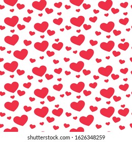 Pink heart Seamless pattern decor