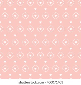 pink heart seamless pattern. vector