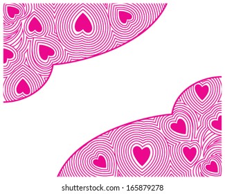 Pink Heart seamless patterns can be use for card designs or backgrounds. Red or pink heart symbol is used to convey emotion, affection and love, especially romantic love.