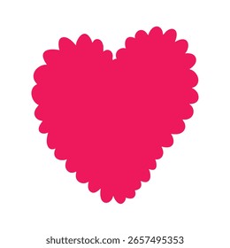 elemento de design de forma de coração rosa