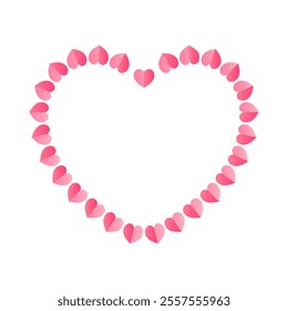 pink heart shape design vector illustration