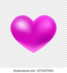 ilustração de vetor isolado de forma de coração rosa