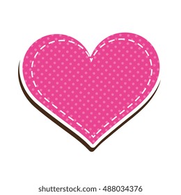 pink heart shape symbol