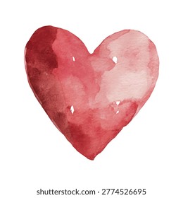 A pink heart shape symbol icon