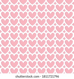 pink heart shape texture - vector illustration
