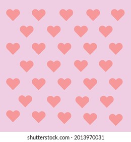 Pink heart shaped background for card making.