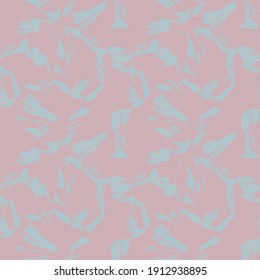 Pink Heart shaped brush stroke seamless pattern background for fashion textiles, graphics