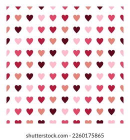 pink heart shapes pattern. valentine pattern. seamless heart pattern