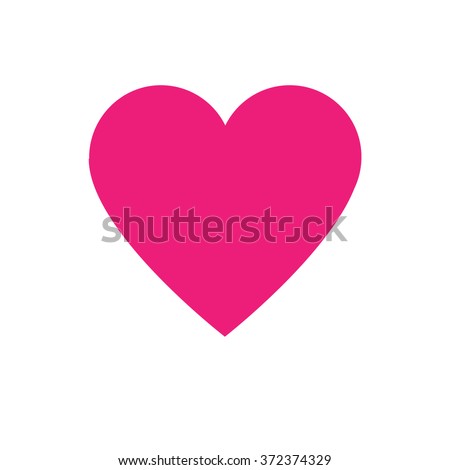 Pink Heart Symbol Vector Icon Valentine Stock Vector (Royalty Free ...