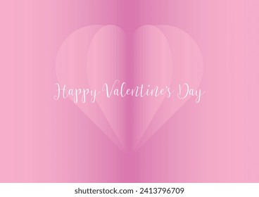 pink heart valentines day background design
