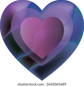 Pink heart for valentine's day, mother's day, friends, girlfriends. Concept of love, relationship, art, painting. Watercolor and marker illustration. Hand drawn art. Vector.
