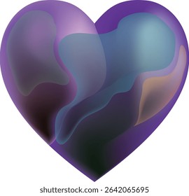 Pink heart for valentine's day, mother's day, friends, girlfriends. Concept of love, relationship, art, painting. Watercolor and marker illustration. Hand drawn art. Vector.
