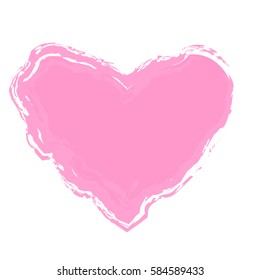 pink heart vector