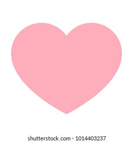 Pink Heart  - vector isolated love symbol for save the date, marriage and wedding invitation