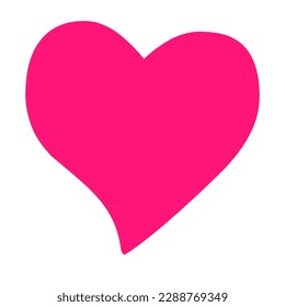 signo de forma de vector de corazón rosa