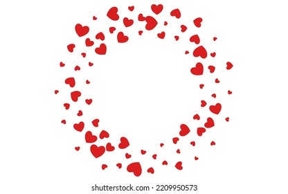 Pink Heart Vector White Backgound. Cut Confetti Concept. Red Romance Papercut Design.