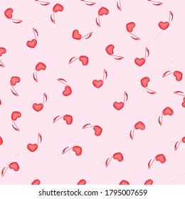
pink heart victor background image
