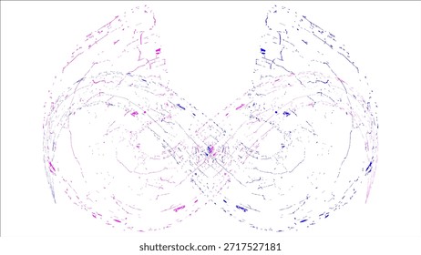 Ilustración vectorial rosada del chapoteo del agua del corazón con la pintura y los Elementos decorativos