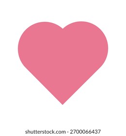 A pink heart with a white background