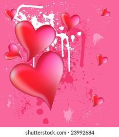 pink hearts