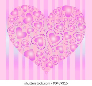 pink hearts