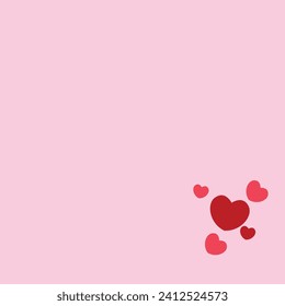 fondo de corazones rosados con espacio para texto