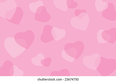 Pink hearts background for Valentine's Day.